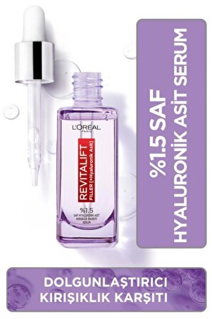 Loreal Paris Revitalift Filler Kırışıklık Karşıtı Hyalüronik Asit 30 Yaş + Gündüz Yüz ve Boyun Serumu 50 ml Bakım Seti 