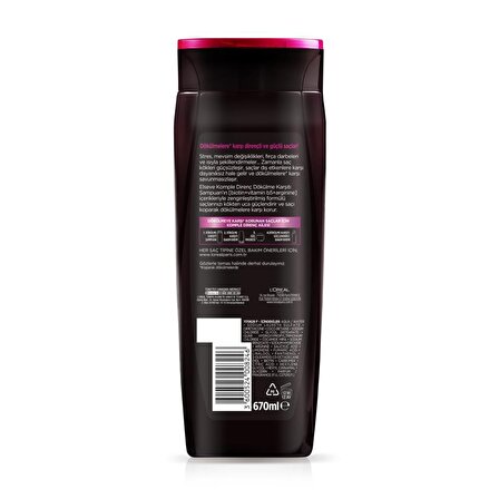 Elseve Komple Direnç Zayıf Saçlar İçin Dökülme Karşıtı Şampuan 670 ml