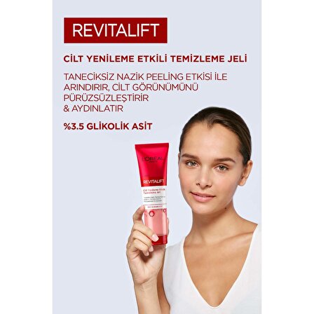 L'Oréal Paris Revitalift Cilt Yenileme Etkili  Temizleme Jeli 150 ml- Glikolik Asit