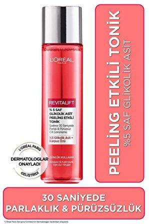 L'Oréal Paris Revitalift %5 Saf Glikolik Asit Peeling Etkili Tonik 180ml
