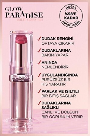 L'Oréal Paris Glow Paradise Balm-in-Lipstick - Işıltı Veren Ruj 353 Mulberry Ecstatic