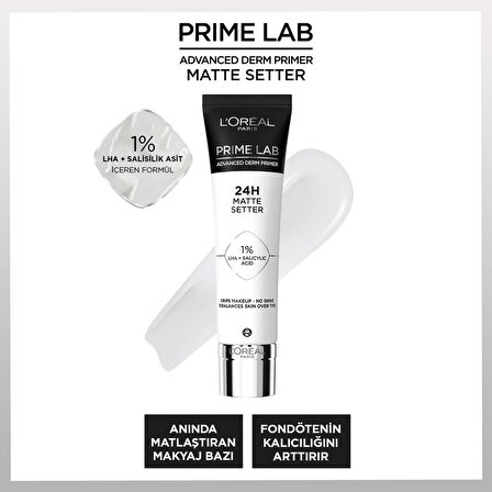 L'Oréal Paris Prime Lab Doğal Matlaştırıcı 30 ml Makyaj Bazı