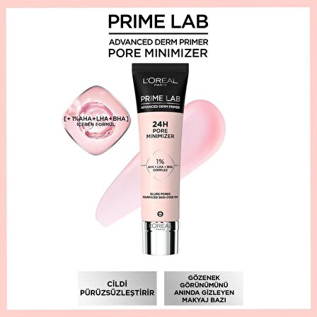 L'Oréal Paris Prime Lab Mat Gözenek Küçültücü 30 ml Makyaj Bazı