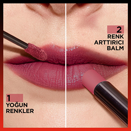 L'Oréal Paris Infaillible 2-Step 24 Saat Kalıcı Likit Ruj & Balm - 215 Wine Oclock