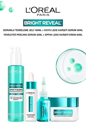 Loreal Paris Bright Reveal Sivilce-Güneş-Yaşlanma Lekelerinde Etkili Koyu Leke Karşıtı Cilt Bakım Seti