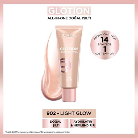 L'Oréal Paris Glotion All-In-One Doğal Işıltı 902 - Light Glow