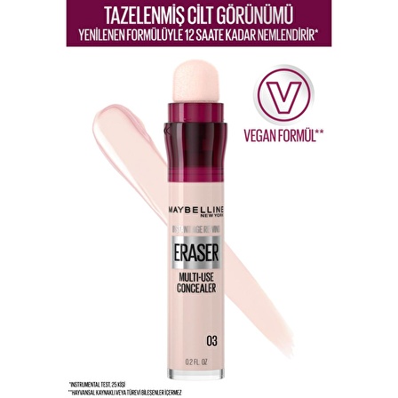 Maybelline Kapatıcı - Instant Age Eraser Concealer 03 Fair 5.9 ml