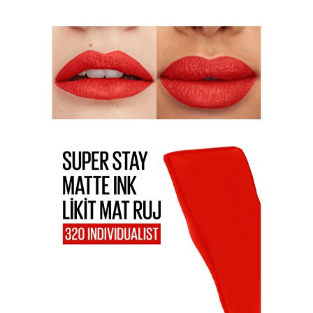 Maybelline Super Stay Matte Ink Likit Mat Ruj 320 Individualist