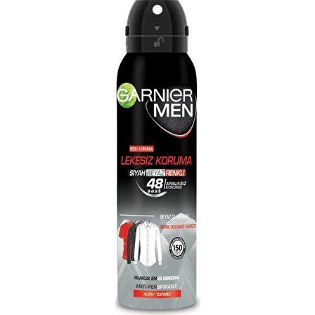 Garnier Ultra Kuru Antiperspirant Ter Önleyici Leke Yapmayan Erkek Sprey Deodorant 150 ml