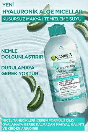 Garnier Hyluronik Aloe Micellar Kusursuz Makyaj Temizleme Suyu 400ml