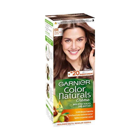 GARNİER COLOR NATURALS 6N DOĞAL KOYU KUMRAL