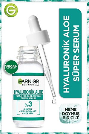 Garnier Skin Naturals Hyaluronik Aloe Nemle Dolgunlaştıran Süper Serum 30 ml