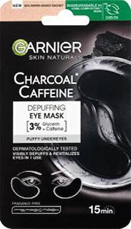 Garnier Skin Naturals Charcoal Caffeine Göz Maskesi - 5 gr 