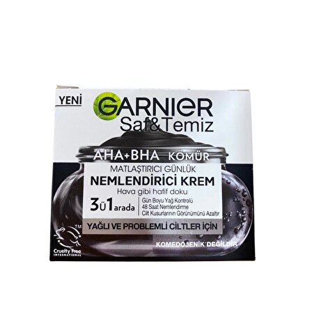 Garnier AHA+BHA Matlaştırıcı Nemlendirirci Krem 50 ml