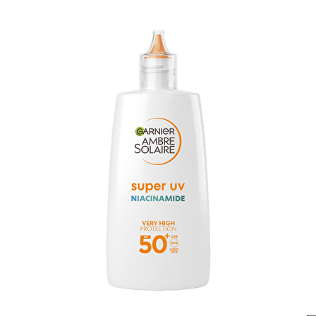 Garnier Ambre Solaire Super UV Niasinamid Cilt Kusurları Karşıtı Günlük Güneş Koruyucu Fluid Krem SPF50+ 40ML