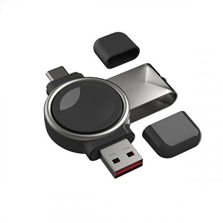 Coofbe 2in1 USB ve Type-C Girişli Samsung Watch Şarj Standı Samsung Galaxy Watch 3 4 Şarj Standı