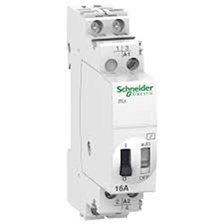 Schneider Electric A9C30815, 16 Amper, Darbe Akım Rölesi, 1NA+1NK, 230 Volt AC/110 Volt DC
