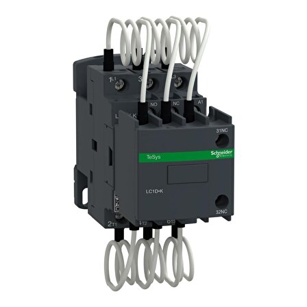 Schneider Electric LC1DLKM7 Capacitor contactor, TeSys D, 20 kVAR at 400 V/50 Hz, coil 220 V AC 50/60 Hz