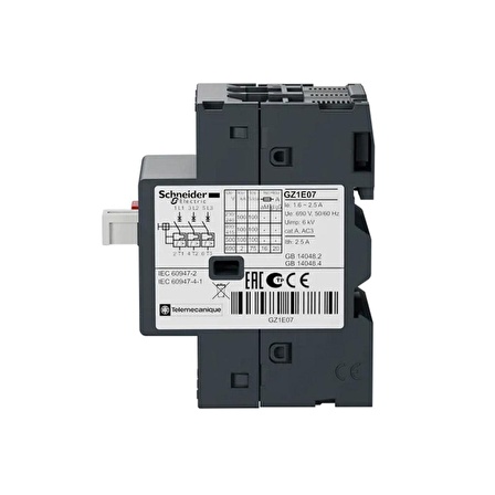 SCHNEİDER ELECTRİC Easypact Tvs Gz1E07 Motor Koruma Şalteri (1,6A-2,5A)