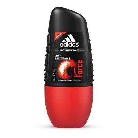 Adidas Team Force Antiperspirant Ter Önleyici Leke Yapmayan Erkek Roll-On Deodorant 50 ml
