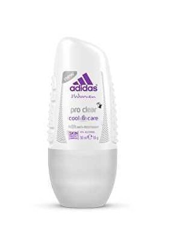 Adidas Pro Clear Cool & Care Antiperspirant Ter Önleyici Leke Yapmayan Kadın Roll-On Deodorant 50 ml