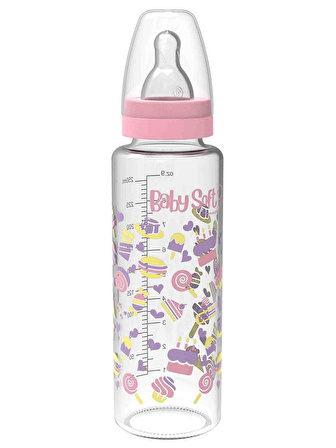 Baby Soft Cam Biberon 250 ml Pembe