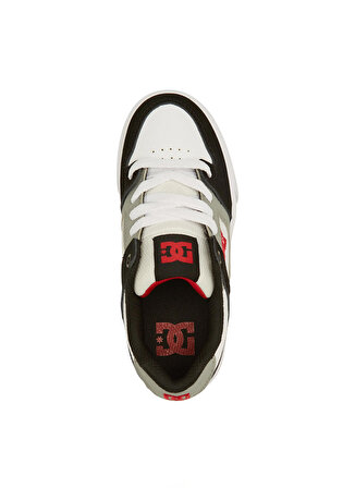 Dc Siyah - Beyaz - Kırmızı Erkek Çocuk Deri + Tekstil Yürüyüş Ayakkabısı ADBS300267