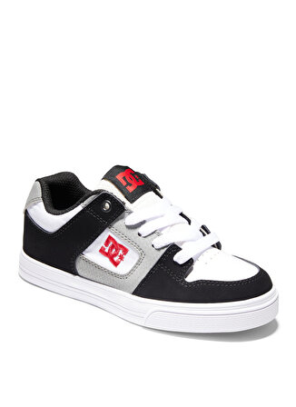 Dc Siyah - Beyaz - Kırmızı Erkek Çocuk Deri + Tekstil Yürüyüş Ayakkabısı ADBS300267