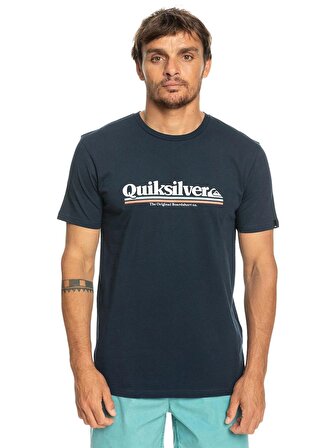 Quiksilver Bisiklet Yaka Lacivert Erkek T-Shirt EQYZT07216 BETWEENTHELINES M TEES