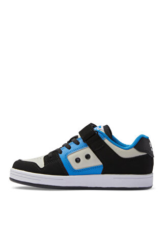 Dc Gri - Mavi - Siyah Erkek Çocuk Deri + Tekstil Yürüyüş Ayakkabısı ADBS300378
