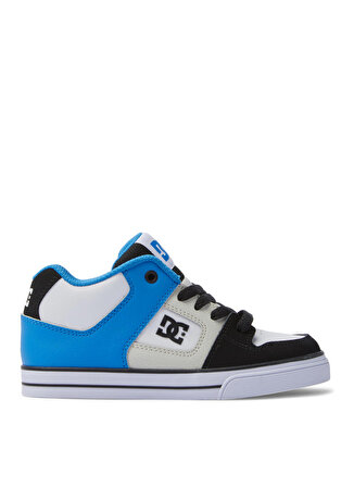 Dc Gri - Mavi - Siyah Erkek Çocuk Deri + Tekstil Yürüyüş Ayakkabısı ADBS300377