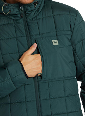 Billabong Yeşil Erkek Kapüşon Yaka Ceket ABYJK00162 Journey Puffer Jacket