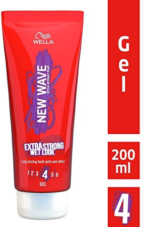 Wella New Wave Extra Strong Wet Look Şekillendirici Jöle 200ml