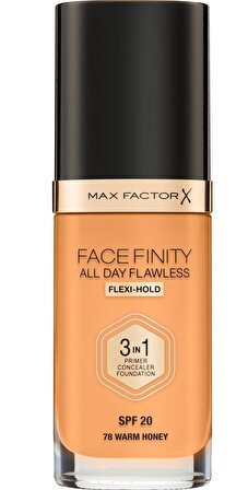 Max Factor FaceFinity All Day Flawless Foundation 78 Warm Honey