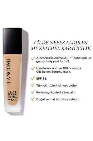 Lancome Teint Idole Ultra Wear 240W 24 Saat Kalıcı Fondöten 