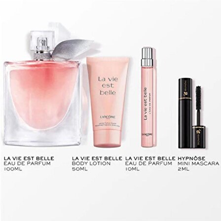 Lancome La Vie Est Belle EDP 100ml +10ml + Body Lotion 50ml + Mini Mascara 2ml Kadın Parfüm Seti  