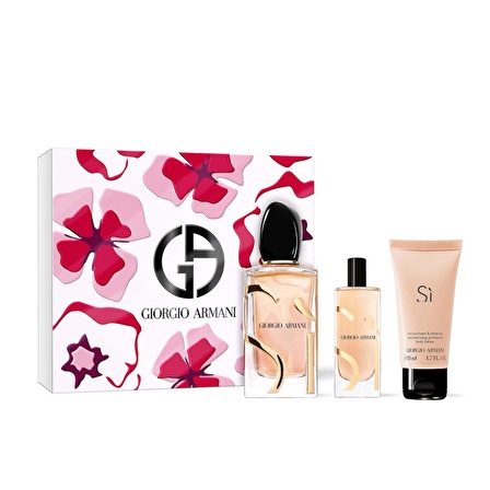 Giorgio Armani Si Edp 100 Ml + Edp 15 Ml + Body Lotion 50 Ml