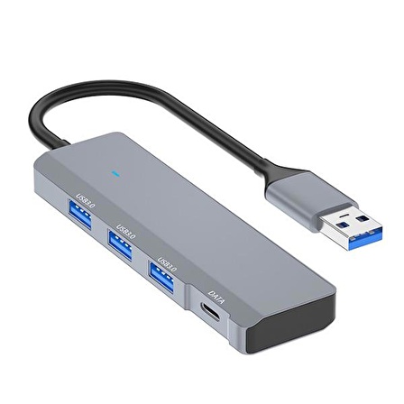 Coofbe 4in1 USB3.0 Hub Type-C Dönüştürücü Çoğaltıcı USB to Typce Dönüştürücü USB Çoğaltıcı Adaptör