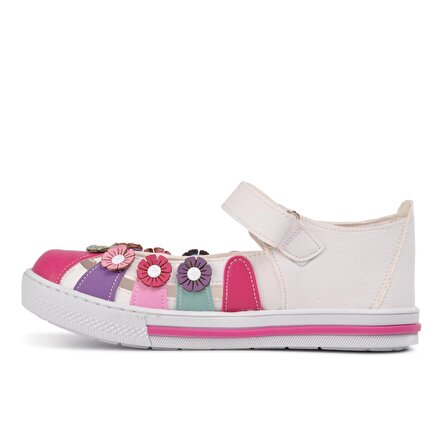 Şiringenç 210106 Beyaz-Pembe Comfort Kız Çocuk Günlük Ayakkabı