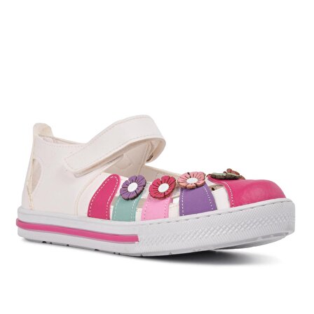 Şiringenç 210106 Beyaz-Pembe Comfort Kız Çocuk Günlük Ayakkabı