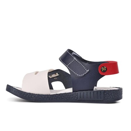 Şiringenç 210107 Lacivert-Beyaz-Kırmızı Comfort Erkek Çocuk Sandalet