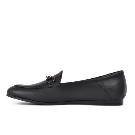 Park Fancy 90 Siyah Kadın Loafer Ayakkabı