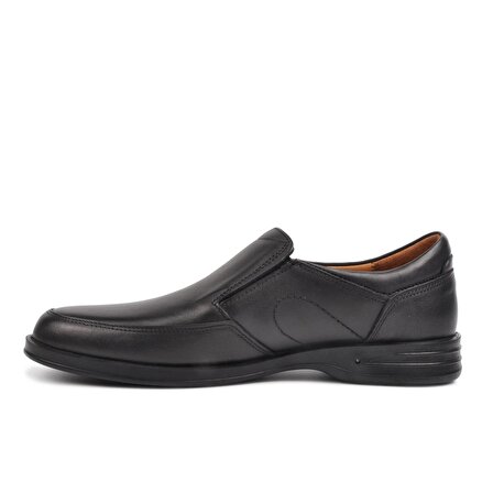 Umaro 065 Siyah Hakiki Deri Erkek Günlük Ayakkabı