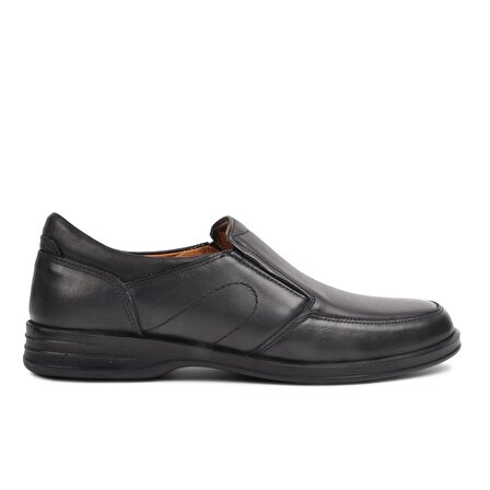 Umaro 065 Siyah Hakiki Deri Erkek Günlük Ayakkabı
