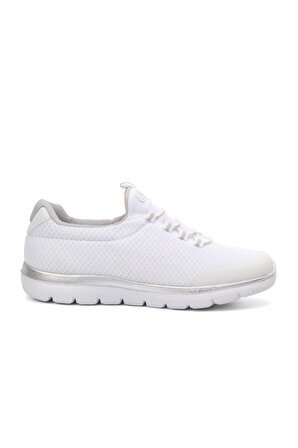 Walkway Flexible Beyaz Comfort Fileli Kadın Yürüyüş Ayakkabısı