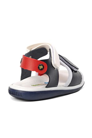 Şiringenç 22Y06 Lacivert-Kırmızı-Beyaz Comfort Bebek Sandalet