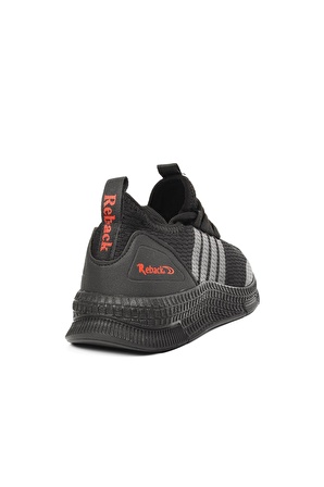 Reback 4010 Siyah-Siyah Fileli Yazlık Kadın Spor Ayakkabı