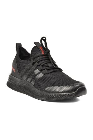 Reback 4010 Siyah-Siyah Fileli Yazlık Erkek Spor Ayakkabı