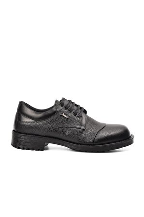 Fosco 7520 Siyah Hakiki Deri Erkek Günlük Ayakkabı