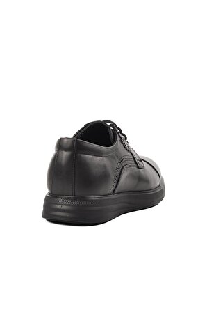 Forex 2918 Siyah İçi Dışı Hakiki Deri Erkek Günlük Ayakkabı